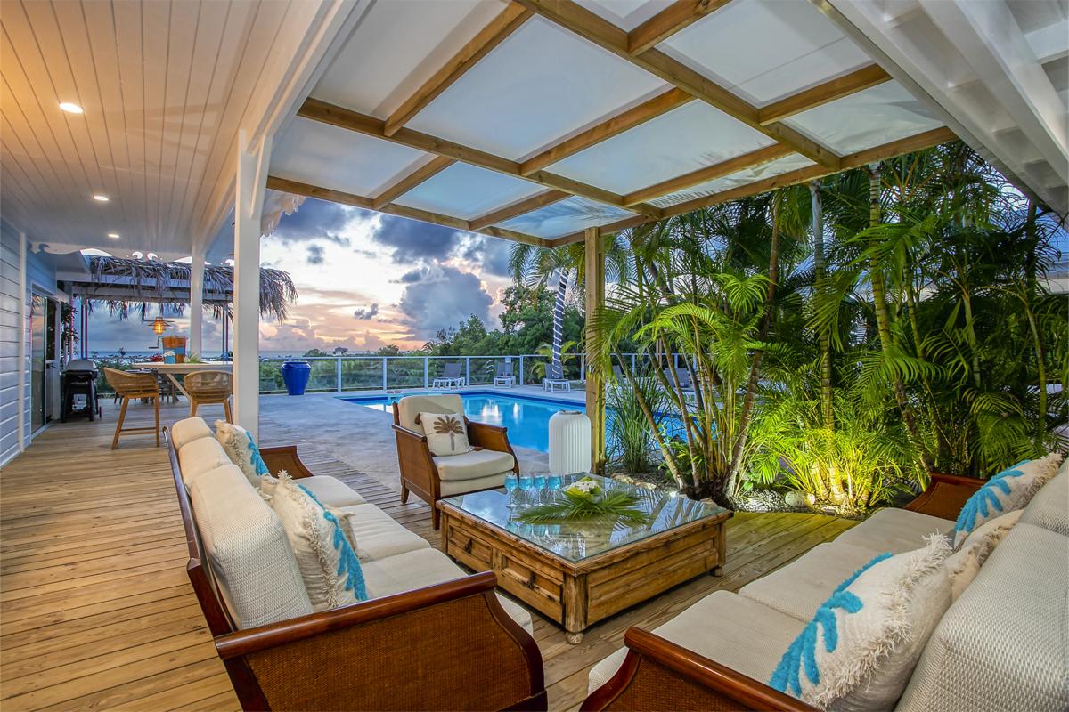 A louer villa 2 chambres Terres Basses Saint Martin_ Terrasse Nuit - 28